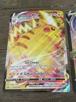 Lot Of 3 Jumbo Pokemon Promo Cards NM Pikachu Virizion Regidrago Swsh286 295 281 - Image 3