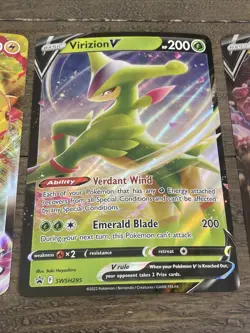 Lot Of 3 Jumbo Pokemon Promo Cards NM Pikachu Virizion Regidrago Swsh286 295 281 - Image 4