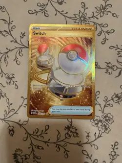 Pokemon Card Switch 206/165 Scarlet &Violet 151 Gold Secret Rare Holo - Image 1