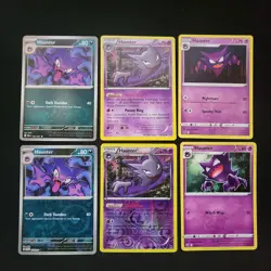 Pokemon Haunter, Gastly, & Gengar x19 Card Lot Bundle - Image 1