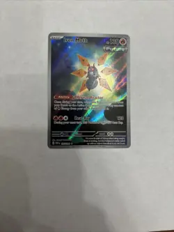 Pokemon TCG Iron Moth Paradox Rift Holo Card 187/182 Illustration Rare - Image 1