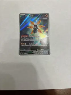 Pokemon TCG Iron Moth Paradox Rift Holo Card 187/182 Illustration Rare - Image 3
