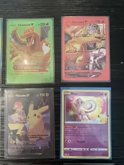Pokemon Gold Foil Fan Art and Others. Lot. 24 Cards. 1995-2020 Gold. M-NM - Image 4