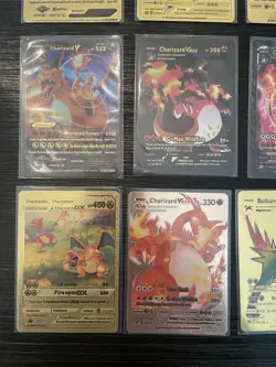 Pokemon Gold Foil Fan Art and Others. Lot. 24 Cards. 1995-2020 Gold. M-NM - Image 5