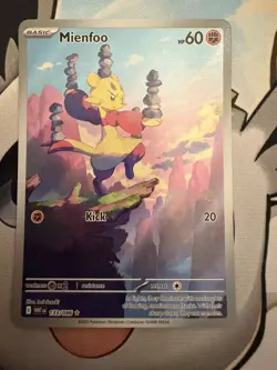 Mienfoo 133/086 NM Illustration Rare Holo TCG Pokemon White Flare Near Mint Card - Image 1