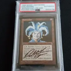 Magic The Gathering Ice Age Jesters Cap Signed By Artist Dan Frazier - Image 1