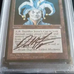 Magic The Gathering Ice Age Jesters Cap Signed By Artist Dan Frazier - Image 2