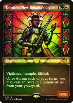 Danitha, New Benalia's Light (Showcase Foil) - MAT - Rare - MTG Magic Pack fresh - Image 1