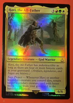 MAGIC, MTG: HAVI, THE ALL - FATHER /ACR /RARE #0056/ NM, FOIL FINISH - Image 1