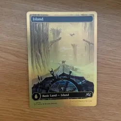 MTG Aetherdrift *FIRST-PLACE FOIL* FULL ART C Island #0508 - Image 1