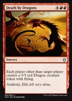 1 x Death by Dragons - Commander Anthology - NM-Mint - MTG - Image 1