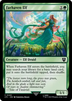 Farhaven Elf [The Lord of the Rings: Tales of Middle-Earth Commander] Magic MTG - Image 1