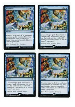 4x NM Desertion x4 - MTG Conspiracy crown Magic Playset - (3)NM (1)LP - Image 1