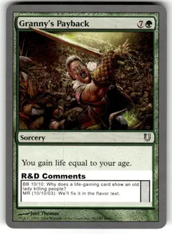 Granny's Payback Unhinged Regular MTG - Image 1