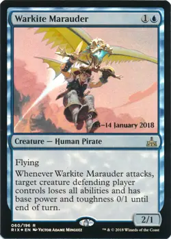1 x Warkite Marauder - Foil - Prerelease Promo - Rivals of Ixalan - Moderate Pla - Image 1