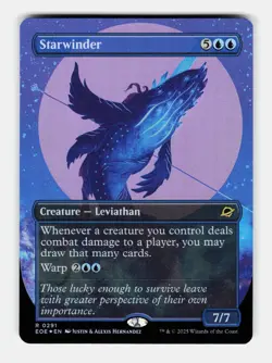 MTG: Starwinder (0291) (Borderless) | Edge of Eternities 291 NM FOIL - Image 1