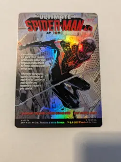 Miles Morales (0234) (Borderless) Marvel's Spider-Man Foil MtG Double Sided - Image 2