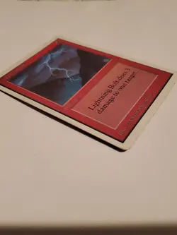 1993 Magic the Gathering MTG Unlimited white border Lightning Bolt Light Play LP - Image 4