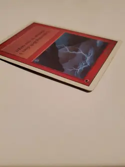 1993 Magic the Gathering MTG Unlimited white border Lightning Bolt Light Play LP - Image 5