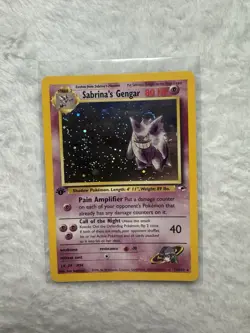 Pokemon TCG Sabrina's Gengar Gym Challenge Holo 1st Edition 14/132 NM - Image 1