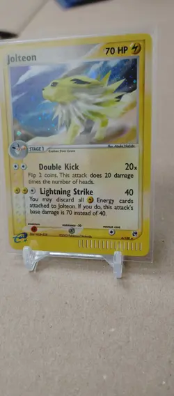 Pokemon TCG Jolteon Holo EX Sandstorm 2003 #6/10 Swirl. - Image 2