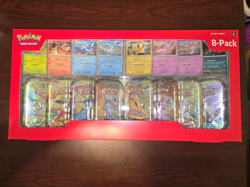 Pokemon TCG Prismatic Evolutions Costco 8 Mini-Tin Bundle w/ Promo Cards NEW - Image 1