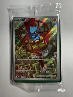 Riolu 010 Pokemon Center STAMPED Black Star Promo - Mega Evolution - Sealed - Image 1