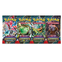 Pokemon Twilight Masked Booster Pack Ita Sealed Set X4 Packs - Image 1