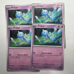 Frillish x4 (playset) 044/086 White Flare (WHT en) Common NM Pokemon - Image 1