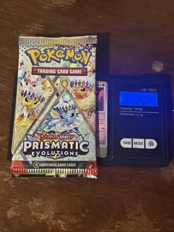 VERY HEAVY!! 🔥 22.5g Pokemon TCG Prismatic Evolutions Booster Pack - God PackUU - Image 1