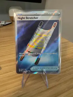Night Stretcher Full Art Ultra Rare Item 173/132 Pokemon Mega Evolution English - Image 1