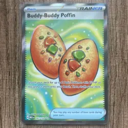 Pokemon TCG Buddy-Buddy Poffin 167/132 Mega Evolution Full Art NM - Image 1
