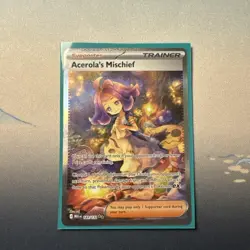 Pokemon Acerola's Mischief SIR: Mega Evolutions 183/132 NM English Pack Fresh - Image 1