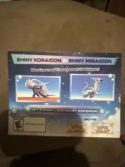 Pokemon Scarlet And Violet Serial Codes Shiny Koraidon or Miraidon UNSCRATCHED! - Image 1