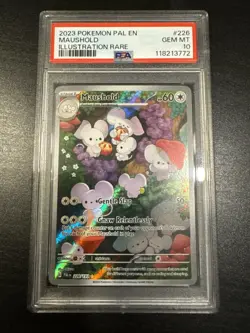 PSA 10 2023 POKEMON PAL EN-PALDEA EVOLVED ILLUSTRATION RARE #226 MAUSHOLD - Image 1