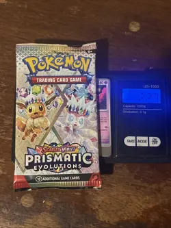 VERY HEAVY!! 🔥 22.7g Pokemon TCG Prismatic Evolutions Booster Pack - God PackUU - Image 1