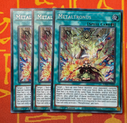 YUGIOH METALTRONUS SECRET RARE NM RA04-EN100 x3 PLAYSET - Image 1