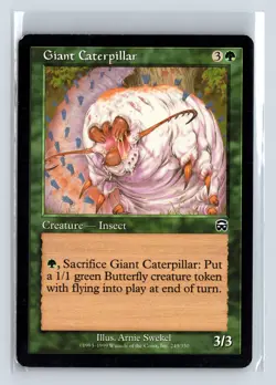 GIANT CATERPILLAR - MTG Magic the Gathering Card - Mercadian Masques - Common - Image 1