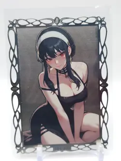 Goddess Story - Silver Metal Waifu Card - Yor Forger - NUMBERED 101/200 - Image 1
