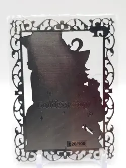Goddess Story - Silver Metal Waifu Card - Furina & Hu Tao - NUMBERED 020/100 - Image 2