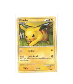 Pikachu 16/30 HGSS Trainer Kit Gyarados & Raichu Pokemon Card Vintage 2010 - Image 1