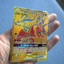 Pokemon TCG Reshiram and Charizard GX Tag Team Promo Card SM247 NM - Image 3