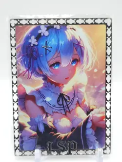 Goddess Story - Silver Metal Waifu Card - Rem - NUMBERED 002/200 - Image 1