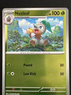 Nuzleaf 14/132 1st Edition Reverse Holo Mega Evolution Pokemon Card NM - Image 2