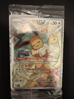 Pokemon TCG Eevee - 173 SVP Prismatic Evolutions ETB Promo Card Pack SEALED - Image 3
