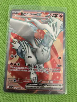 Reshiram ex 158/086 English White Flare Full Art Ultra Rare Mint Pokemon Card - Image 1