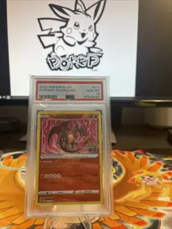 Pokemon TCG Radiant Charizard Holo Card PSA 10, Pokemon Go, 011/078 - Image 1
