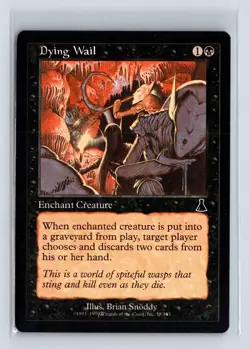 DYING WAIL - MTG Magic the Gathering Card - Urza's Destiny - Common - Image 1