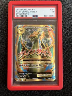 Pokemon TCG M Charizard EX 2016 Full Art XY Evolutions Card 101/108 Psa 1 - Image 1
