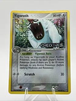 Pokemon Card - Vigoroth Stamped Deoxys 50/107 Reverse Holo - Image 1